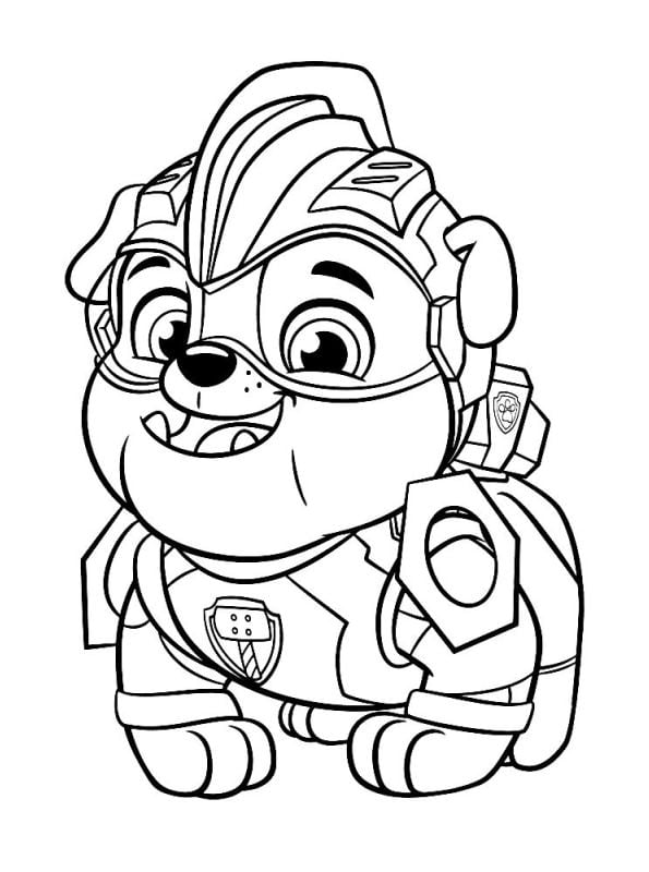 Dibujos de Chickaletta y Rubble de Paw Patrol