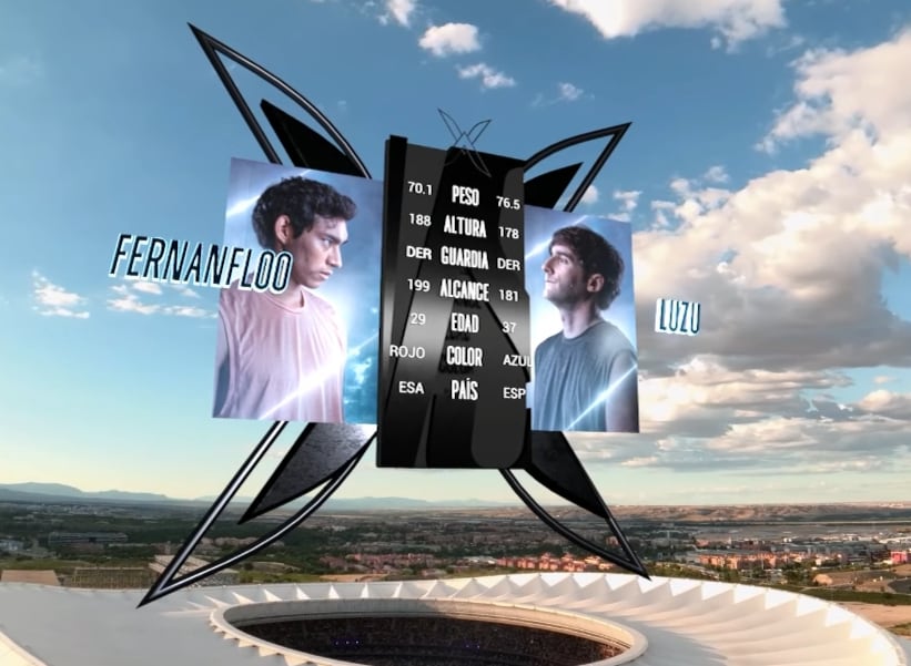 Pelea Fernanfloo vs Luzu en La Velada del Año 3