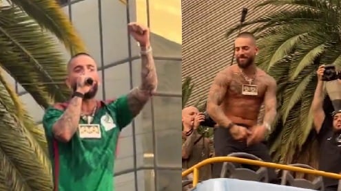 VIDEO: Maluma en el Monumento a la Revolución; esto pasó en su regreso a CDMX