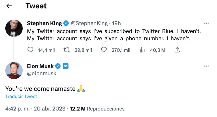 Elon Musk "se mocha" con Twitter Blue