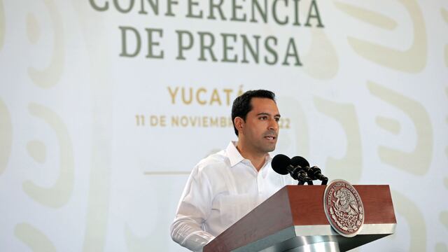 Mauricio Vila Dosal durante la conferencia matutina desde Mérida, Yucatán