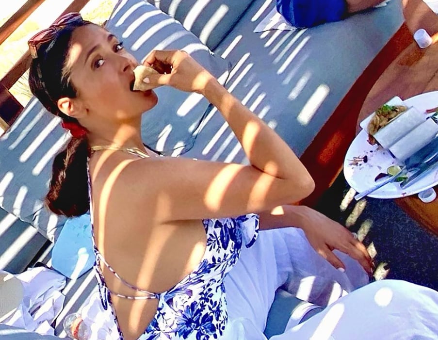 Salma Hayek disfruta de unas vacaciones en México