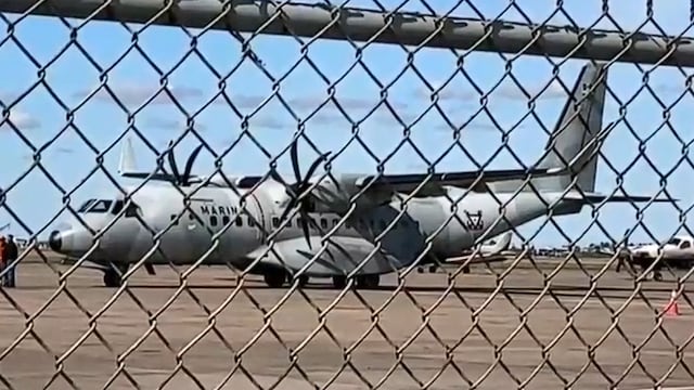 Avión de la Marina llega a Texas para repatriar cuerpos de mexicanos fallecidos en accidente aéreo