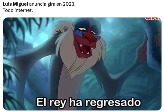 Luis Miguel desata los memes tras anunciar su Tour 2023