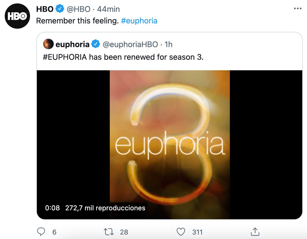 'Euphoria' es renovada para una tercera temporada