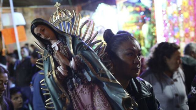 Celebración del día de la Virgen de Guadalupe