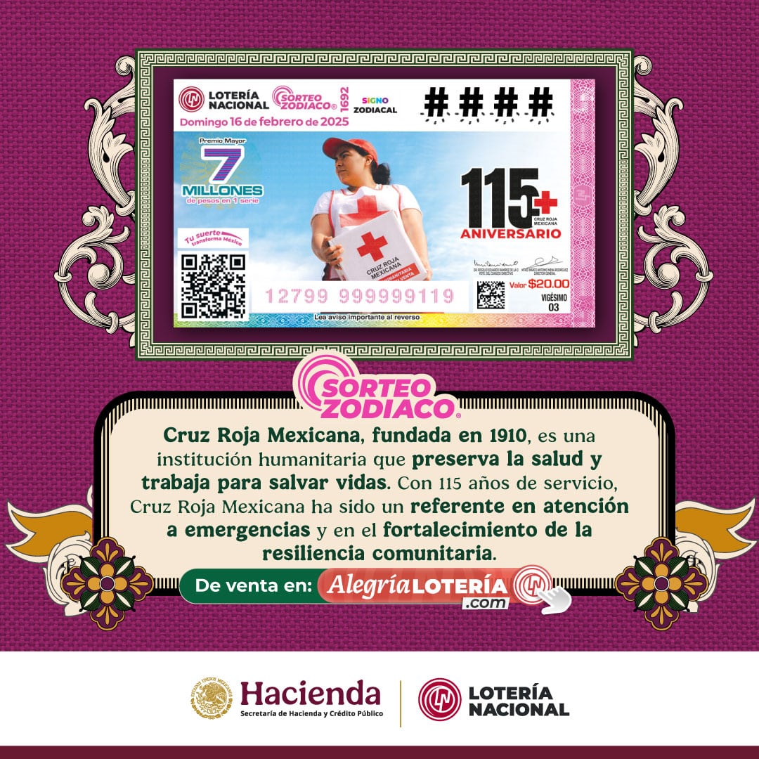 Resultados Sorteo Zodiaco 1692 de Lotería Nacional: Estos son los números ganadores