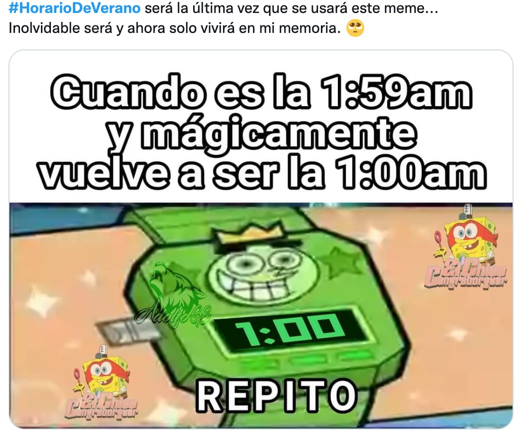 Memes del cambio de horario