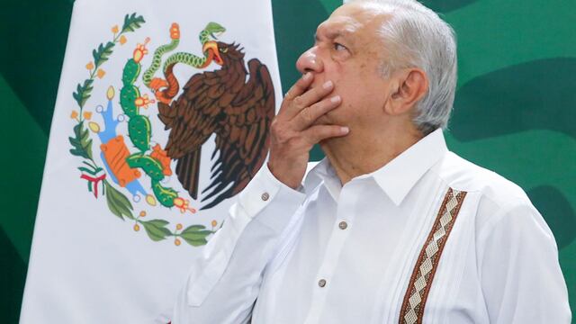 AMLO desde su conferencia matutina en Acapulco, Guerrero