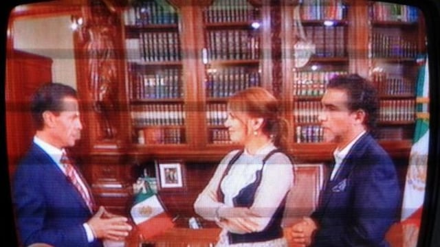 Reapareció por segundo día consecutivo en ese programa de Televisa como parte de la entrevista que será transmitida por fragmentos a lo largo de la semana.