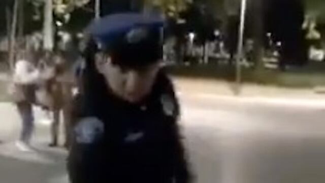 Policía en la Alameda Central