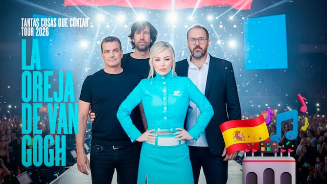 La Oreja de Van Gogh revela inicio de su tour 2026 por España