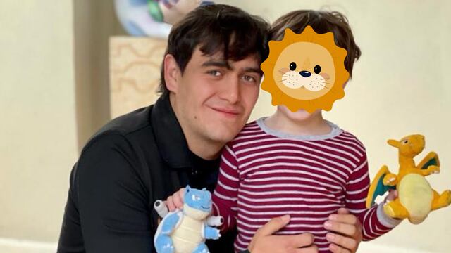 Julián Figueroa con su hijo José Julián.