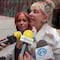 Shanik Berman quiso obligar a Mayela Laguna a encarar a los reporteros y hasta jaloneo hubo