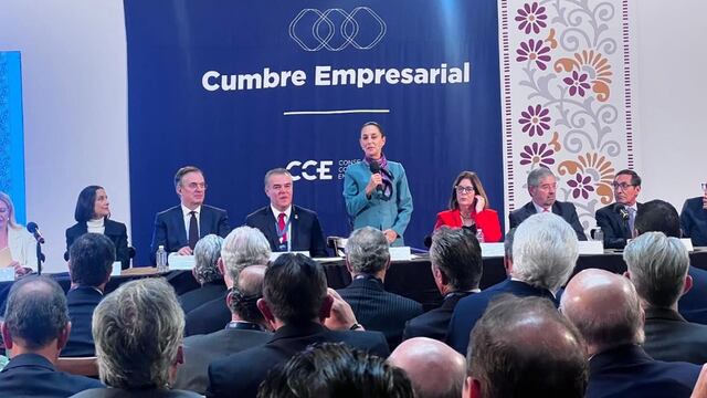 Claudia Sheinbaum en la la reunión del U.S.-Mexico CEO Dialogue Foto: Doris Trejo/Facebook