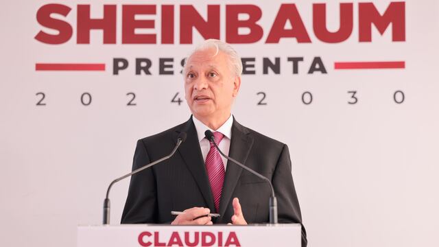 Víctor Rodríguez Padilla, próximo titular de Pemex, en la conferencia de Claudia Sheinbaum.