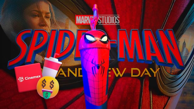 Precio del vaso coleccionable de Spider-Man: Un Nuevo Día en Cinemex