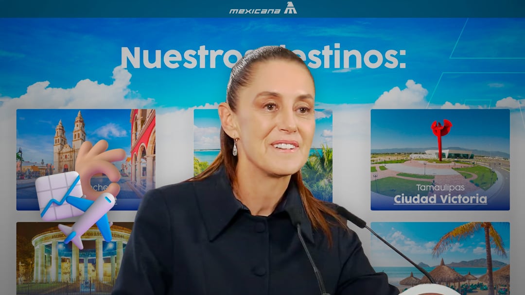 Mexicana de Aviación crece: Sheinbaum presume que ya vuela a 14 destinos