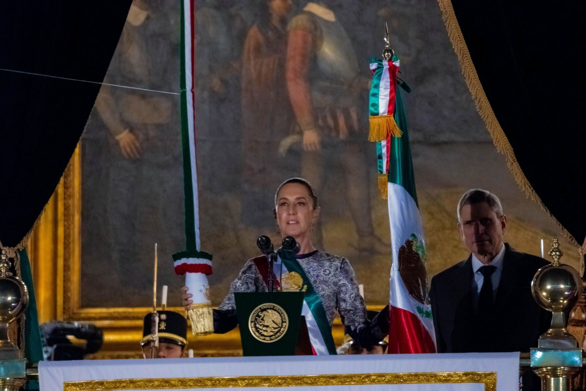 Claudia Sheinbaum Pardo, Presidenta de México, dio el Grito de Independencia
