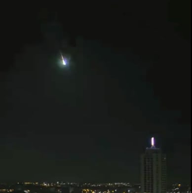 Asteroide que se desintegró en el cielo de Alemania