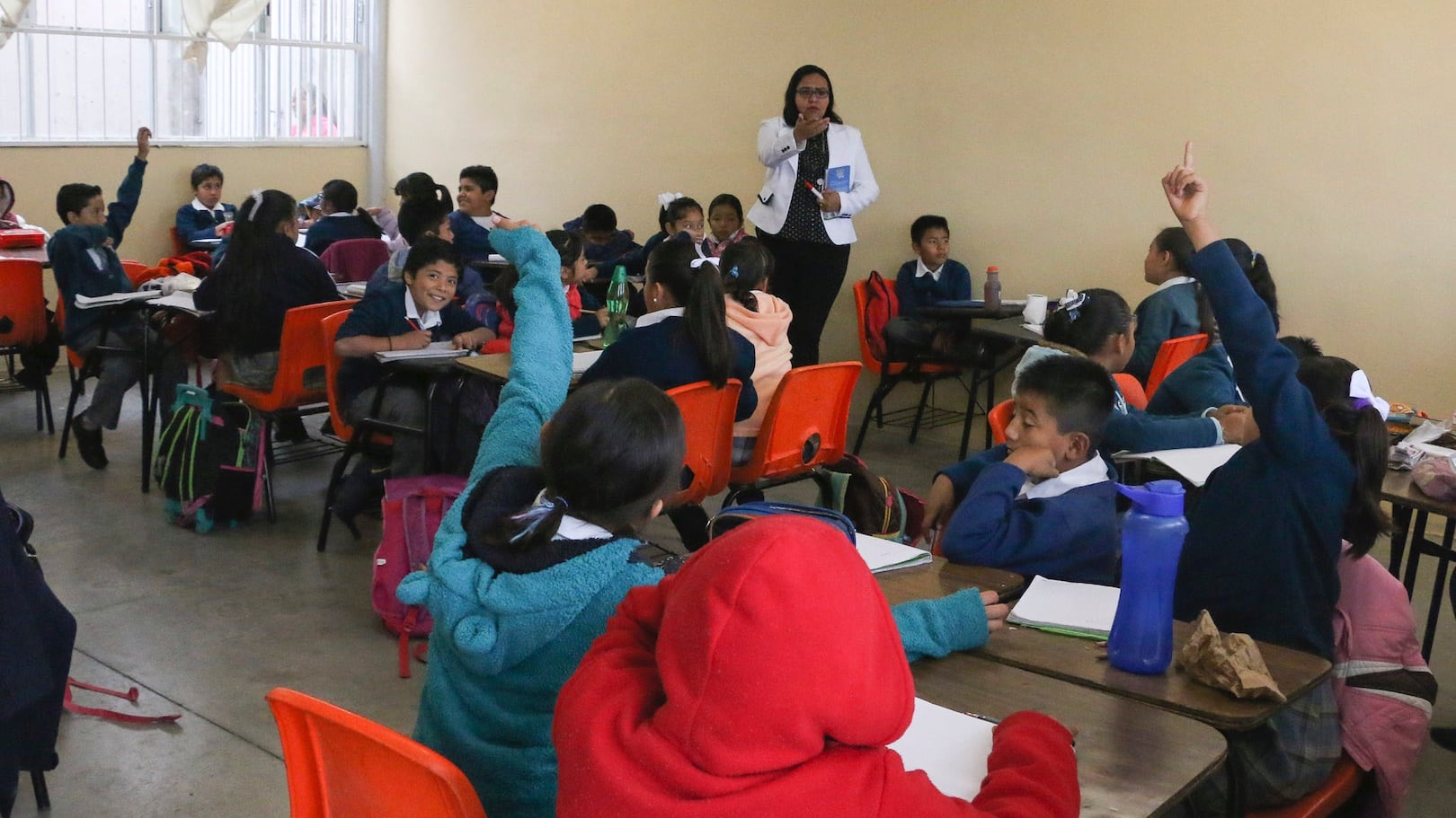 Salón de clases. Maestros.