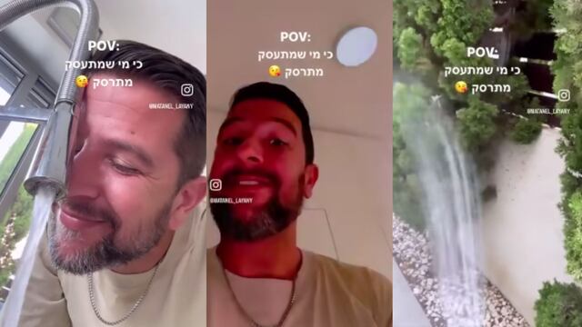 Matanel Laiany, israelí se burla de bloqueo a Gaza