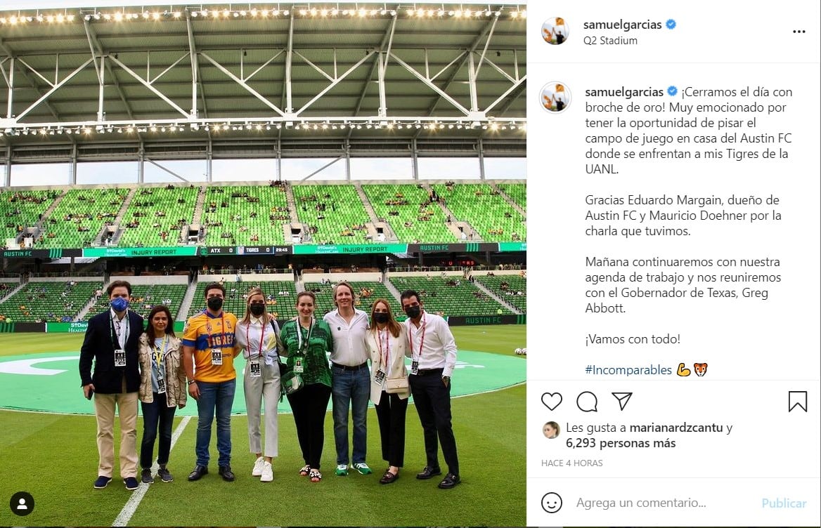 Samuel García y Mariana Rodríguez