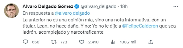 Álvaro Delgado contra Felipe Calderón