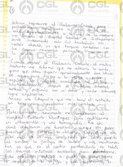 Cuauhtémoc Gutiérrez de la Torre denuncia maltrato en penal