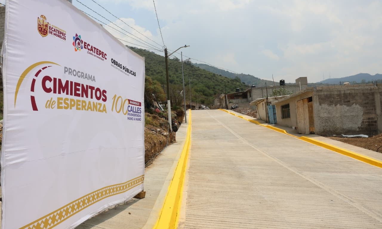 Obras viales buscan mayor seguridad para familias de Ecatepec