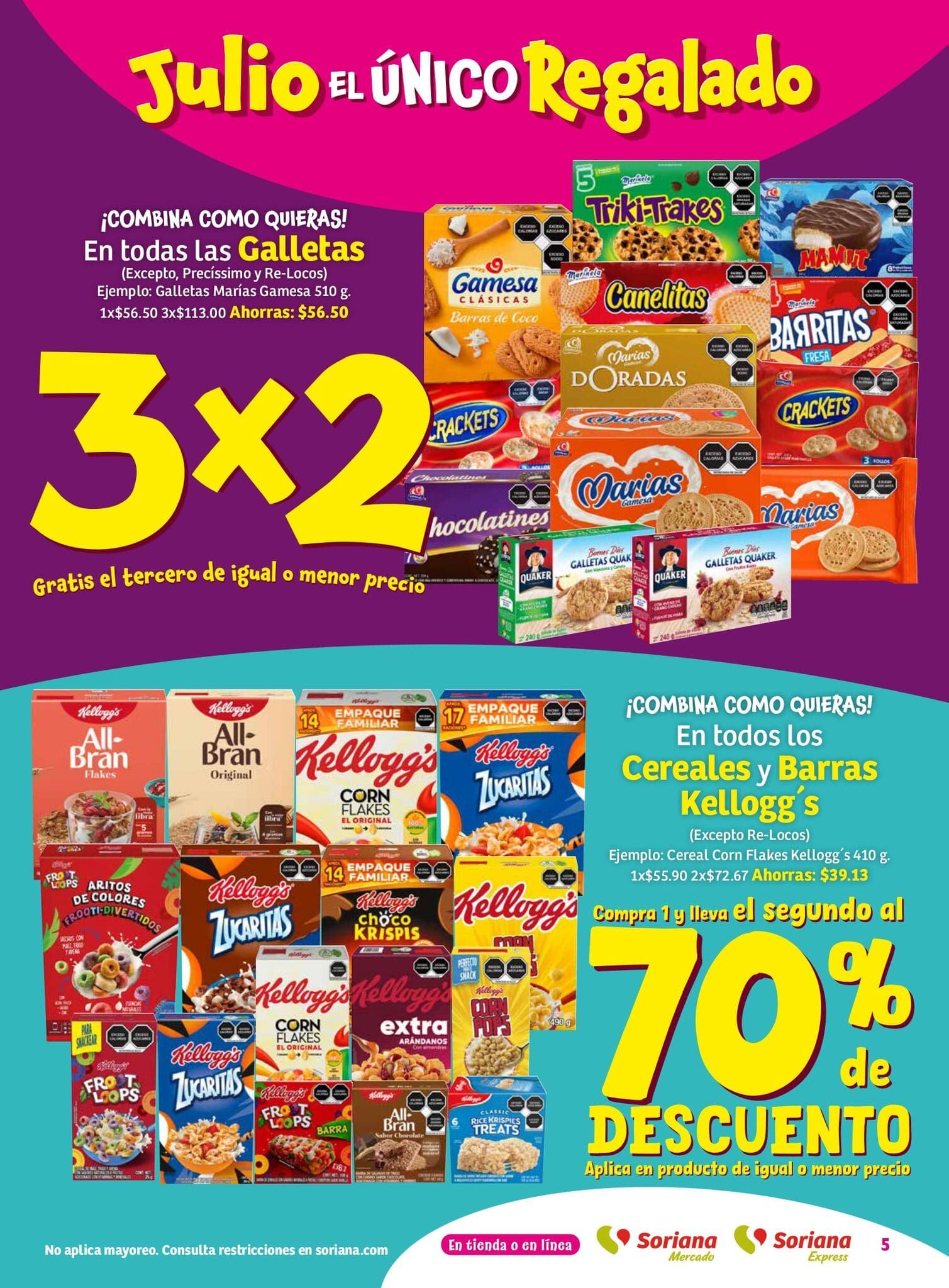 Ofertas Julio Regalado Soriana Mercado