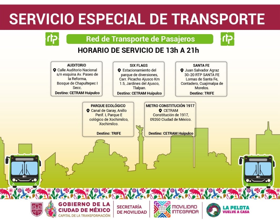 México vs Brasil: opciones de transporte especial al Estadio Banorte