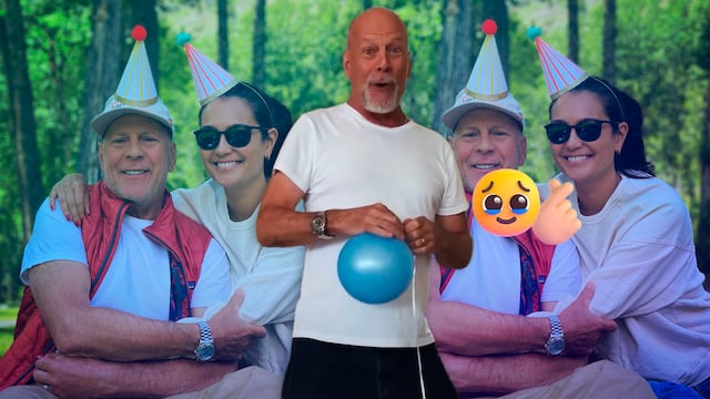 La emotiva aparición de Bruce Willis en el video de cumpleaños de Emma Heming