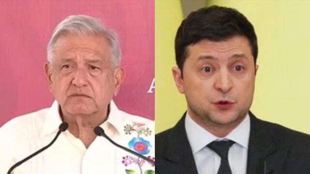 AMLO y Volodímir Zelenski