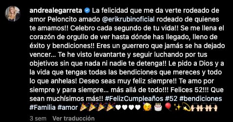 Andrea Legarreta ya había dado señales de su separación