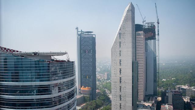 Edificios en Paseo de la Reforma, Ciudad de México.