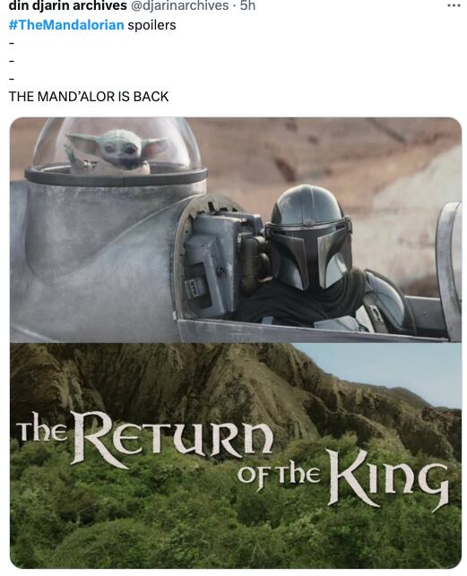 Memes festejan la tercera temporada de The Mandalorian