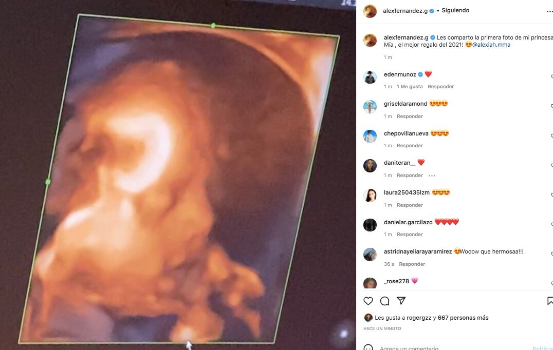 Primera foto de Mía Fernández