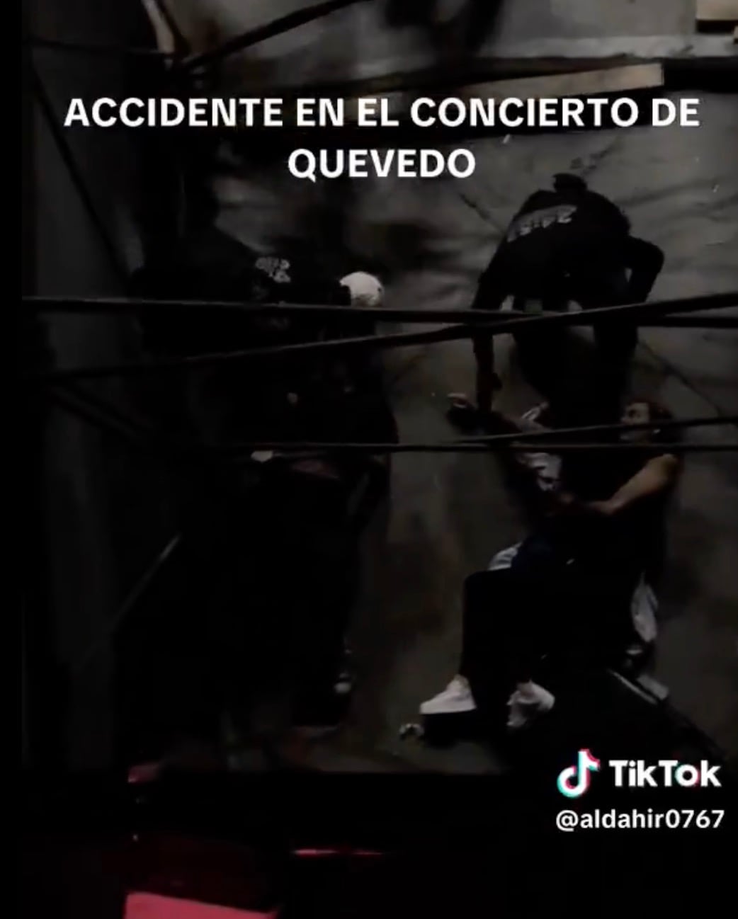 Accidente concierto de Quevedo en CDMX