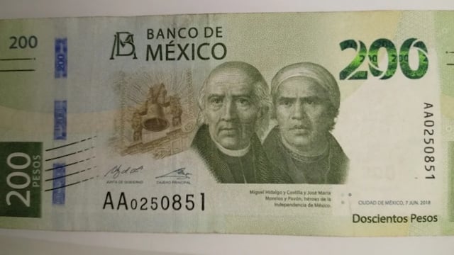 Venden billete de 200 pesos en Mercado Libre