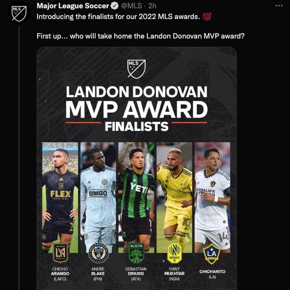 Chicharito, finalista para ganar el MVP de la MLS