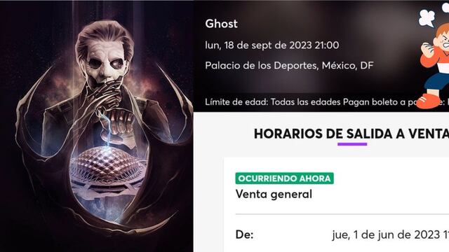 ¿Ticketmaster se cayó? Fans de Ghost se quejan de que no pueden comprar boletos