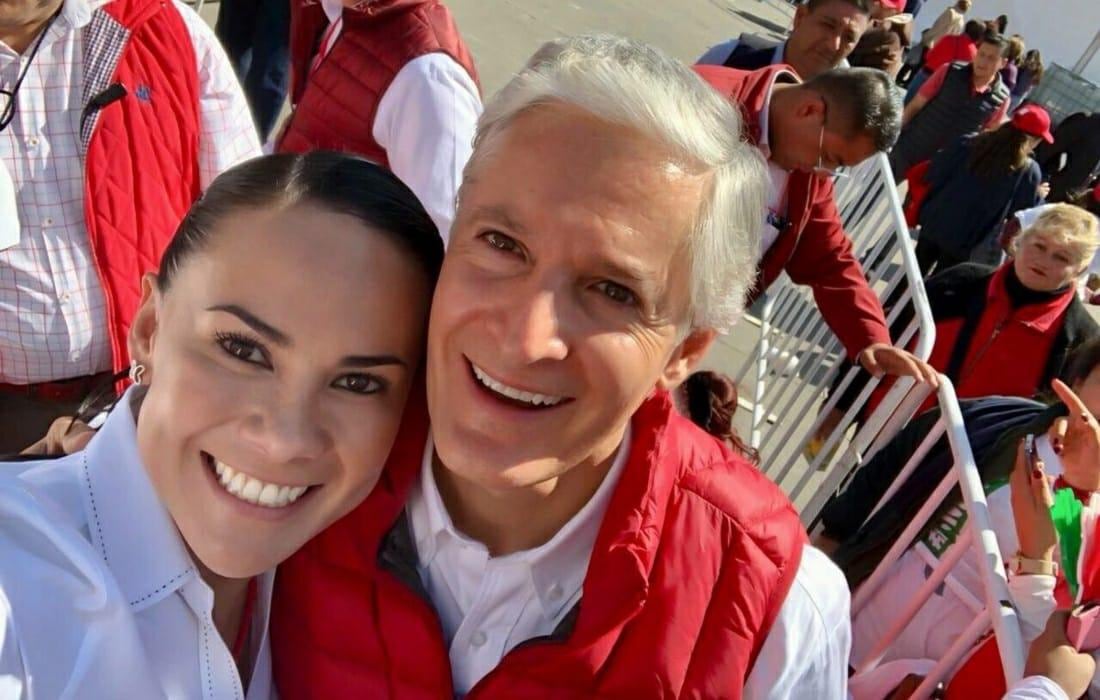Alejandra del Moral y Alfredo del Mazo