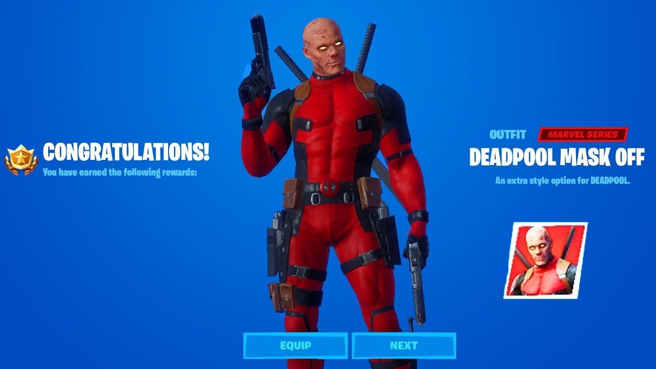 Deadpool sin máscara