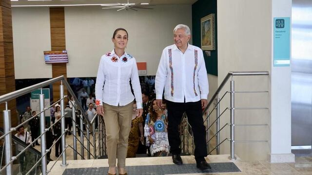 Claudia Sheinbaum y AMLO.
