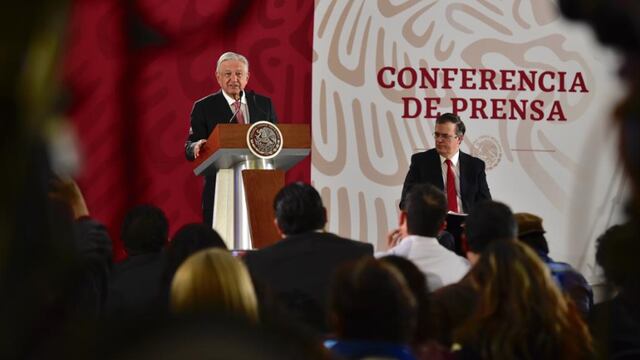 Andrés Manuel López Obrador en conferencia de prensa.