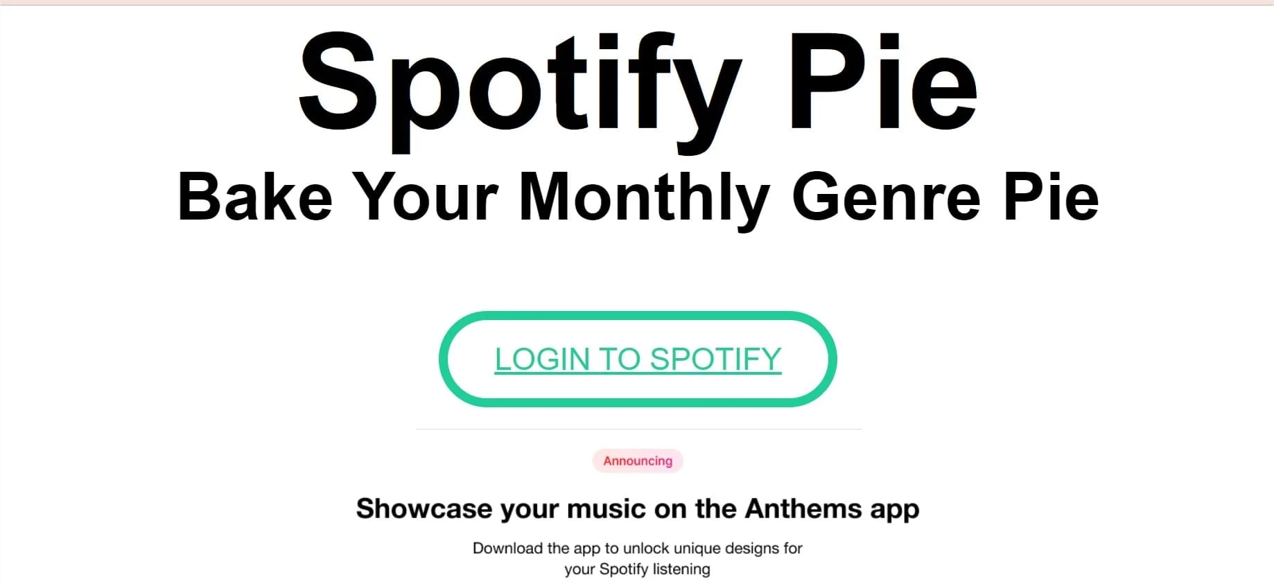 Spotify Pie