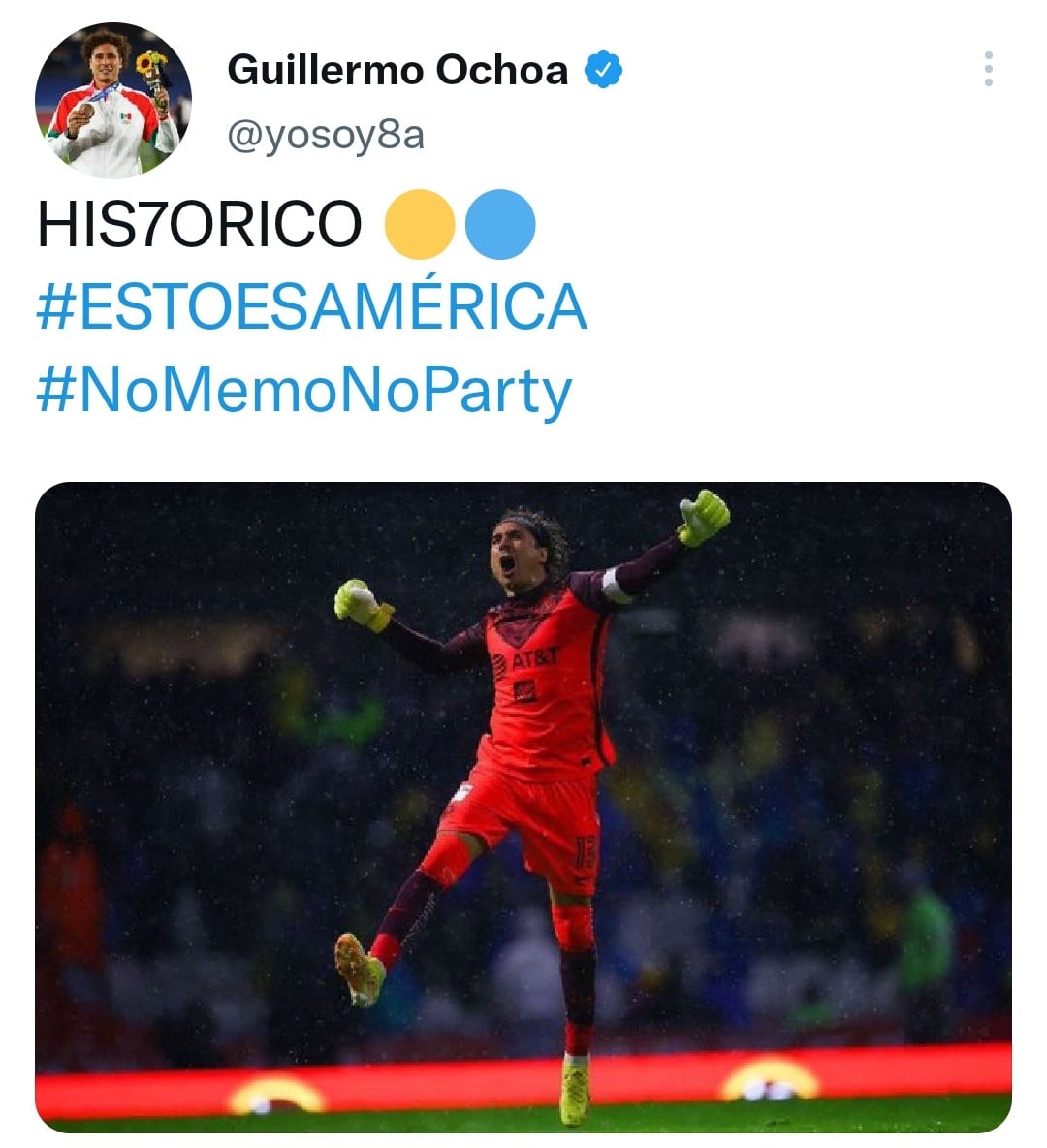 Publicación de Guillermo Ochoa