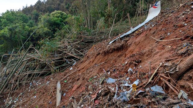 Avión desplomado de China Eastern Airlines