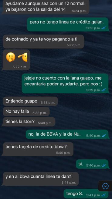 Mensaje del "chico guapo"